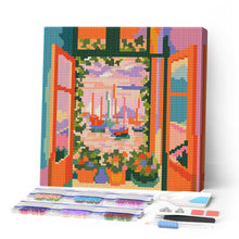 Carica l'immagine nel visualizzatore di Gallery, Mini Diamond Painting 25x25cm Finestra aperta - Matisse Figured'Art