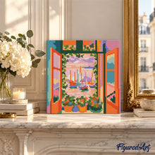 Carica l'immagine nel visualizzatore di Gallery, Mini Diamond Painting 25x25cm Finestra aperta - Matisse