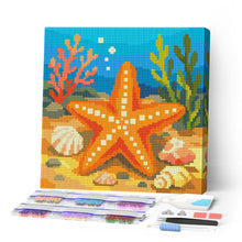Carica l'immagine nel visualizzatore di Gallery, Mini Diamond Painting 25x25cm Stella marina Figured'Art