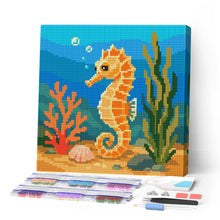 Carica l'immagine nel visualizzatore di Gallery, Mini Diamond Painting 25x25cm Cavalluccio marino Figured'Art