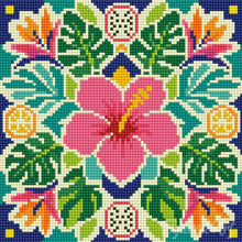 Carica l'immagine nel visualizzatore di Gallery, Mini Diamond Painting 25x25cm Mandala dell’ibisco