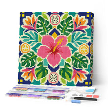 Carica l'immagine nel visualizzatore di Gallery, Mini Diamond Painting 25x25cm Mandala dell’ibisco Figured'Art