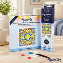 Carica l'immagine nel visualizzatore di Gallery, Mini Diamond Painting 25x25cm Mandala e agrumi