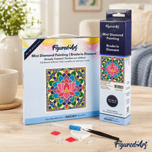 Carica l'immagine nel visualizzatore di Gallery, Mini Diamond Painting 25x25cm Mandala del loto