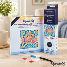 Carica l'immagine nel visualizzatore di Gallery, Mini Diamond Painting 25x25cm Mandala delle conchiglie marine
