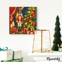 Carica l'immagine nel visualizzatore di Gallery, Mini Diamond Painting 25x25cm Schiaccianoci di Natale