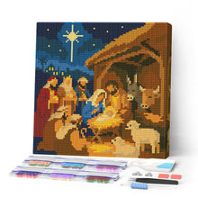 Carica l'immagine nel visualizzatore di Gallery, Mini Diamond Painting 25x25cm Presepe di Natale Figured'Art
