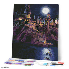 Carica l'immagine nel visualizzatore di Gallery, Diamond Painting - Castello di Hogwarts di notte - Harry Potter 40x50cm tela già incorniciata