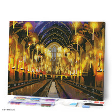Carica l'immagine nel visualizzatore di Gallery, Diamond Painting - Grande Sala - Harry Potter 40x50cm tela già incorniciata