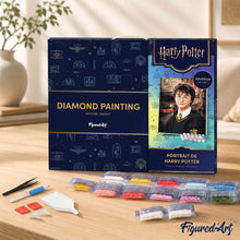 Carica l'immagine nel visualizzatore di Gallery, Diamond Painting - Ritratto di Harry Potter 40x50cm tela già incorniciata