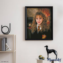 Carica l'immagine nel visualizzatore di Gallery, Diamond Painting - Ritratto di Hermione Granger 40x50cm tela già incorniciata