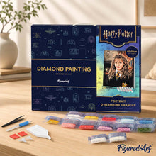 Carica l'immagine nel visualizzatore di Gallery, Diamond Painting - Ritratto di Hermione Granger 40x50cm tela già incorniciata