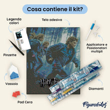 Carica l'immagine nel visualizzatore di Gallery, Diamond Painting - Harry Potter e i Doni della Morte Parte 1 40x50cm tela già incorniciata