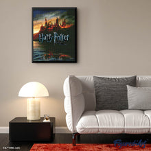 Carica l'immagine nel visualizzatore di Gallery, Diamond Painting - Hogwarts in fiamme - Harry Potter 40x50cm tela già incorniciata