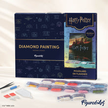Carica l'immagine nel visualizzatore di Gallery, Diamond Painting - Hogwarts in fiamme - Harry Potter 40x50cm tela già incorniciata