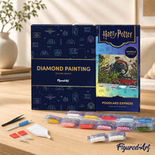 Carica l'immagine nel visualizzatore di Gallery, Diamond Painting - Hogwarts Express - Harry Potter 40x50cm tela già incorniciata