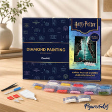 Carica l'immagine nel visualizzatore di Gallery, Diamond Painting - Harry Potter contro Lord Voldemort 40x50cm tela già incorniciata