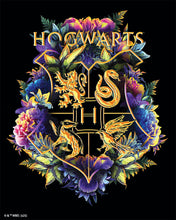 Carica l'immagine nel visualizzatore di Gallery, Diamond Painting - Stemma floreale di Hogwarts - Harry Potter 40x50cm tela già incorniciata
