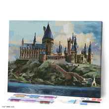 Carica l'immagine nel visualizzatore di Gallery, Diamond Painting - Castello di Hogwarts - Harry Potter 40x50cm tela già incorniciata