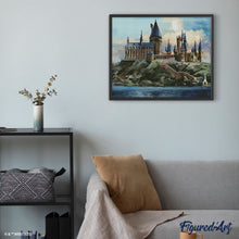 Carica l'immagine nel visualizzatore di Gallery, Diamond Painting - Castello di Hogwarts - Harry Potter 40x50cm tela già incorniciata