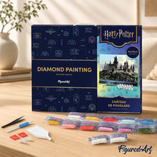 Carica l'immagine nel visualizzatore di Gallery, Diamond Painting - Castello di Hogwarts - Harry Potter 40x50cm tela già incorniciata