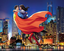 Carica l'immagine nel visualizzatore di Gallery, Diamond Painting - Superman e Lois nel cielo 40x50cm tela già incorniciata