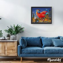 Carica l'immagine nel visualizzatore di Gallery, Diamond Painting - Superman e Lois nel cielo 40x50cm tela già incorniciata