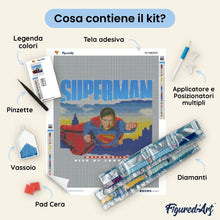 Carica l'immagine nel visualizzatore di Gallery, Diamond Painting - Superman con lo skyline