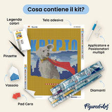 Carica l'immagine nel visualizzatore di Gallery, Diamond Painting - Superman - Krypto con lo skyline