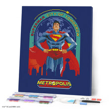 Carica l'immagine nel visualizzatore di Gallery, Diamond Painting - Superman Città del domani 40x50cm tela già incorniciata