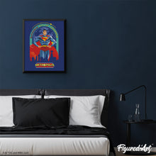 Carica l'immagine nel visualizzatore di Gallery, Diamond Painting - Superman Città del domani 40x50cm tela già incorniciata