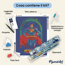 Carica l'immagine nel visualizzatore di Gallery, Diamond Painting - Superman Città del domani