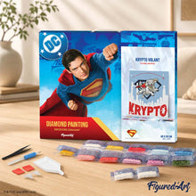 Carica l'immagine nel visualizzatore di Gallery, Diamond Painting - Krypto in volo - Superman 40x50cm tela già incorniciata