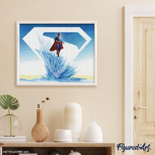 Carica l'immagine nel visualizzatore di Gallery, Diamond Painting - Fortezza della Solitudine - Superman 40x50cm tela già incorniciata