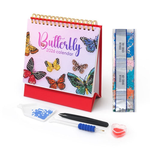 Calendario Diamond Painting 2026 - Farfalle Figured'Art