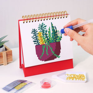Calendario Diamond Painting 2026 - Piante da Interno in Vaso