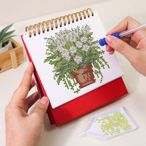 Calendario Diamond Painting 2026 - Piante da Interno in Vaso