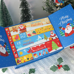 Diamond Painting Calendario dell'Avvento 2025 - 12 Giorni di Magia delle Feste (Blu)