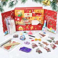 Carica l&#39;immagine nel visualizzatore di Gallery, Diamond Painting Calendario dell&#39;Avvento 2025 - 12 Giorni di Magia delle Feste (Rosso) Figured&#39;Art