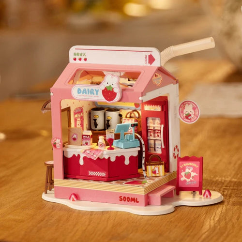 Casa Miniatura 3D - La Latteria alla Fragola