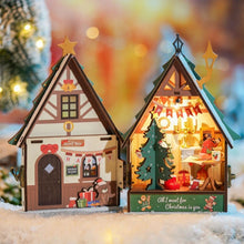 Carica l&#39;immagine nel visualizzatore di Gallery, Casa in Miniatura 3D - Casa di Natale Brillante
