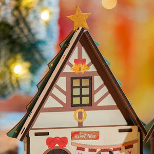 Casa in Miniatura 3D - Casa di Natale Brillante