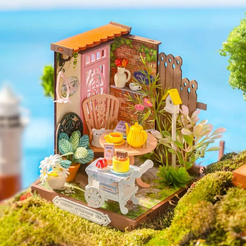 Casa in Miniatura 3D - Cortile del Tè Elegante