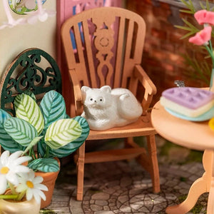 Casa in Miniatura 3D - Cortile del Tè Elegante