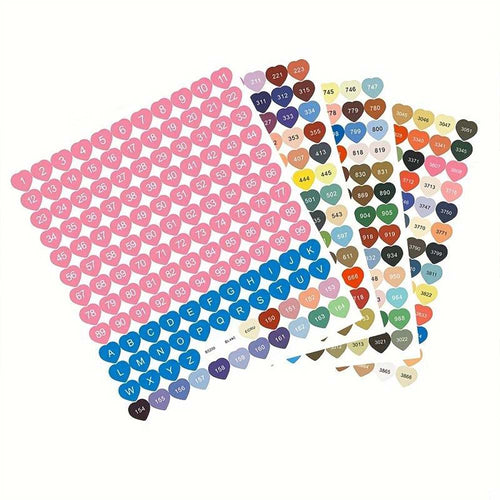 572 Etichette a Forma di Cuore DMC Diamond Painting