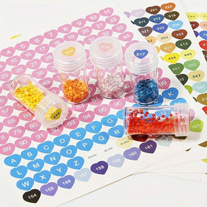 572 Etichette a Forma di Cuore DMC Diamond Painting