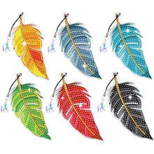 Carica l'immagine nel visualizzatore di Gallery, Segnalibri Diamond Painting 6x Foglie Colorate