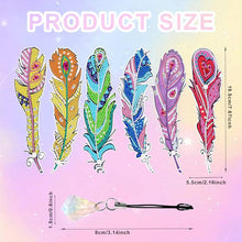 Carica l'immagine nel visualizzatore di Gallery, Segnalibri Diamond Painting 6x Stile Piuma