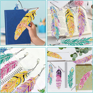 Diamond Art Painting 6x Segnalibri Piuma
