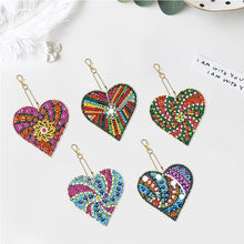 Carica l&#39;immagine nel visualizzatore di Gallery, Ciondolo a Forma di Cuore Diamond Painting Set di 5 pezzi 2